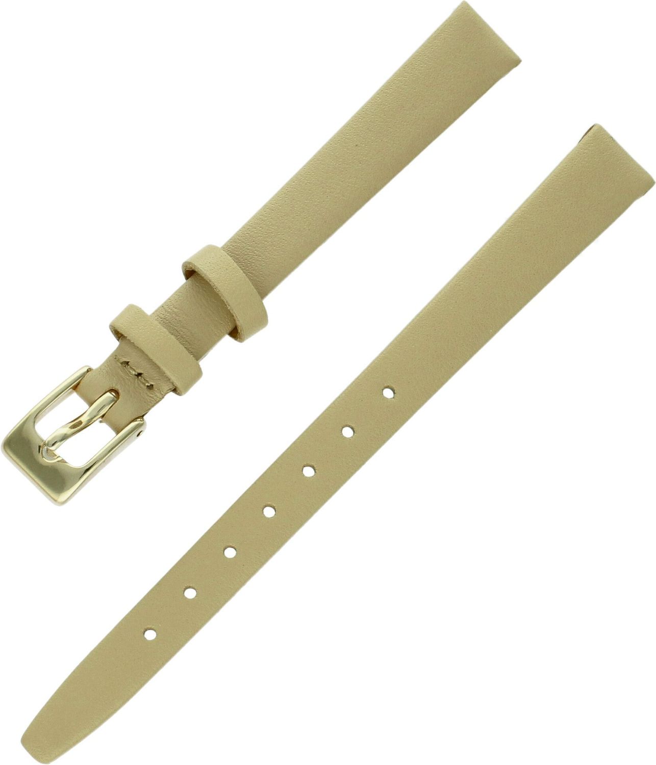 Pasek skórzany do zegarka beżowy 10 mm A132 beż.jpg